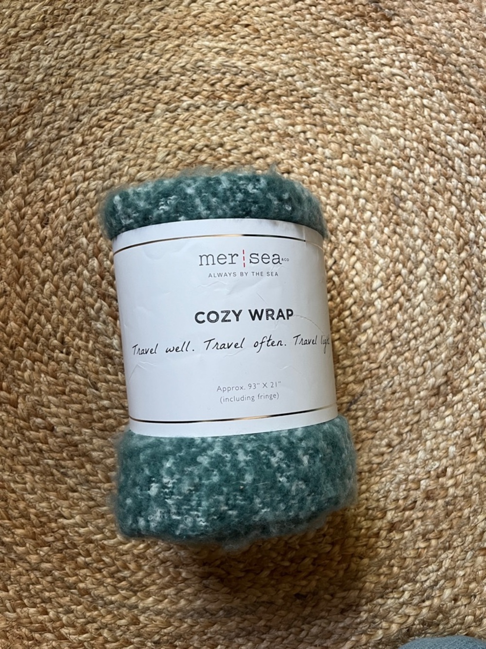 mersea Cozy Wrap - Teal Green Marled